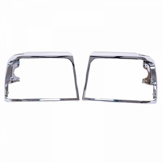 1992-1997 F-150/250/350 & Bronco Chrome Headlight Bezel Set (Pair)