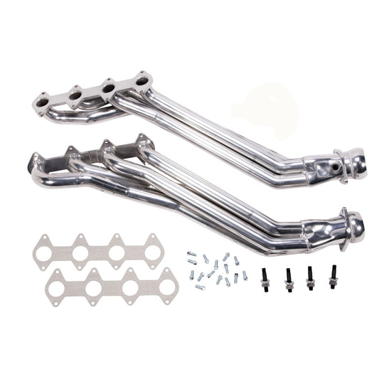 2005-2010 Ford Mustang GT 1 5/8 Long Tube Exhaust Headers Polished Silver Ceramic