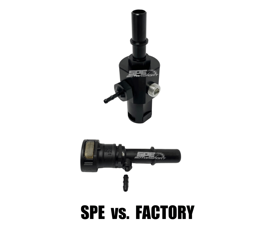 11-16 SPE Injector Return Line Repair Kit vs Factory Injector Return line- broken