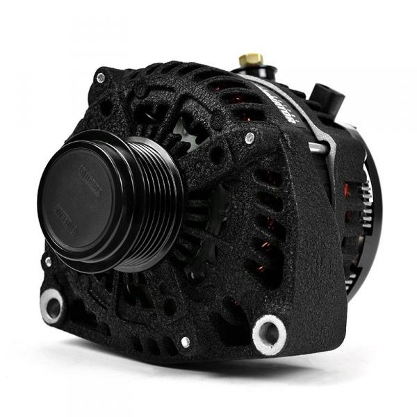 2011-2019 GM 6.6L Duramax Wrinkle Black HD High Output Alternator XD350