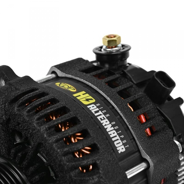 2011-2019 GM 6.6L Duramax Wrinkle Black HD High Output Alternator XD350