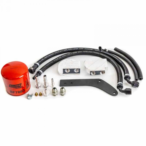 2011-2015 6.7 POWERSTROKE H&S MOTORSPORTS 121012 UPPER FUEL FILTER RELOCATION KIT