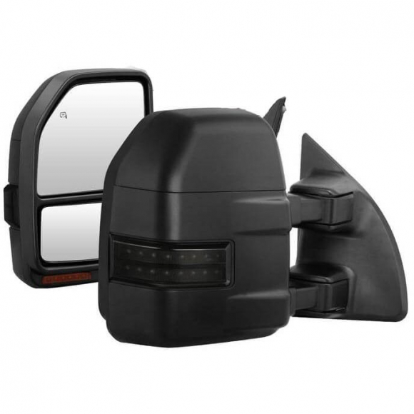 1999-2007 7.3|6.0 Powerstroke Spyder Xtune G4 Manual Smoke Sequential LED Mirror Set 9943140