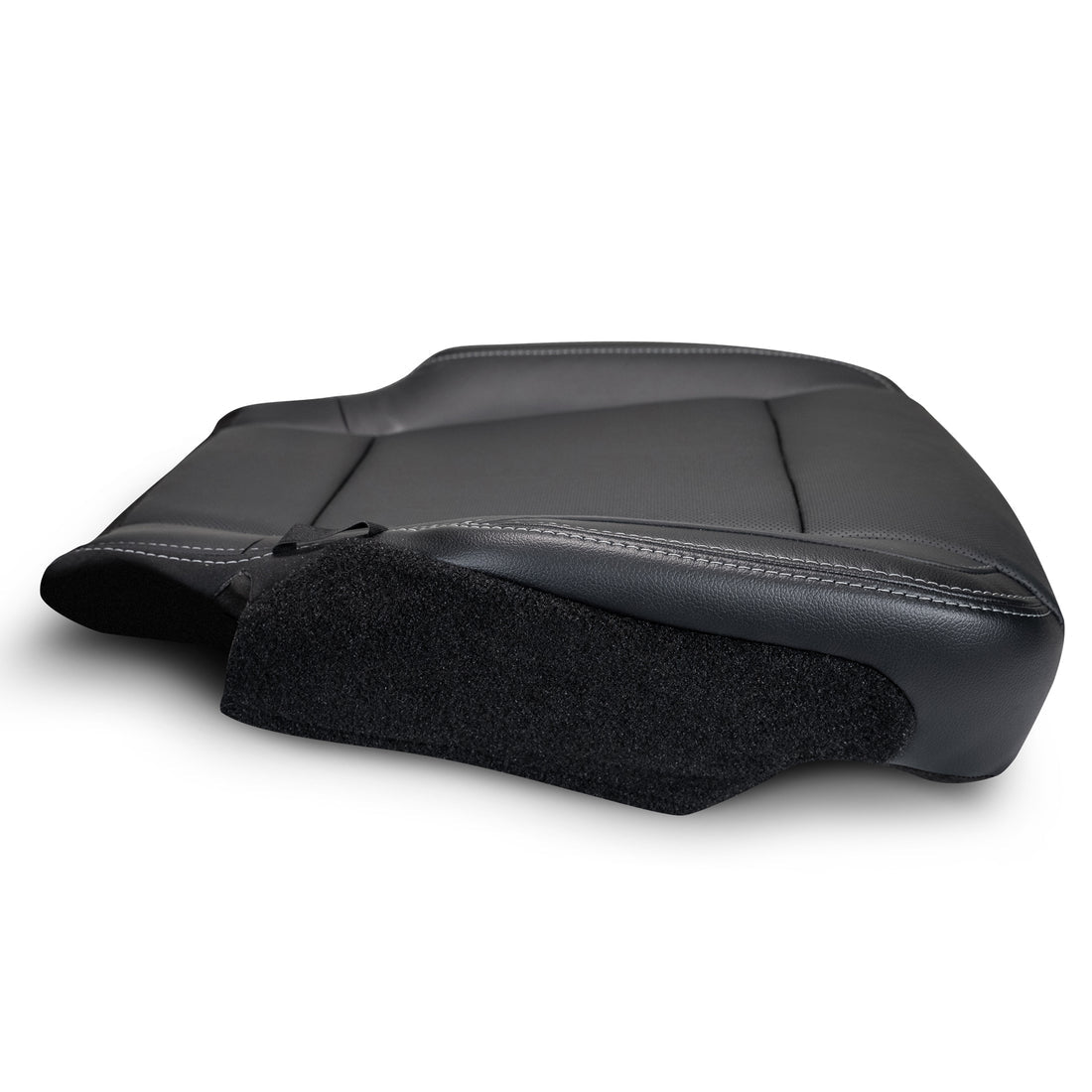 2017-2018 Lariat - Super Crew - Front Row Driver Side Bottom Cover - Ebony - OEM Config. Leather/Vinyl - Compatible with Heated & Cooled Seats. Matches OEM Part # GL3Z-1662901-AP