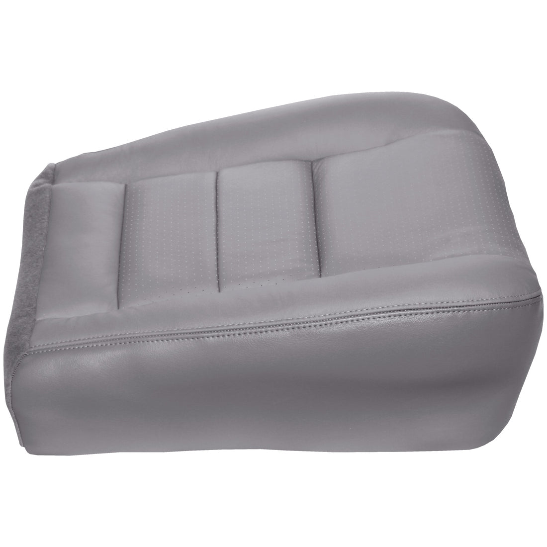 2002-2007 Crew Cab Lariat - Passenger Bottom Cover - Medium Flint - OEM Material Config. Leather/Vinyl - with Ford Euro Perf Center Inserts