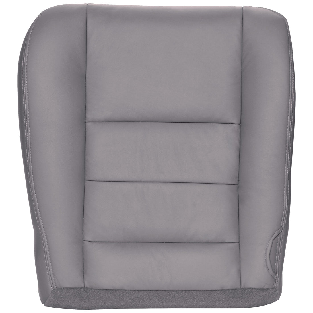 2002-2007  Crew Cab Lariat - Drivers Bottom Cover - Medium Flint - OEM Material Config. Leather/Vinyl - with Ford Euro Perf Center Inserts