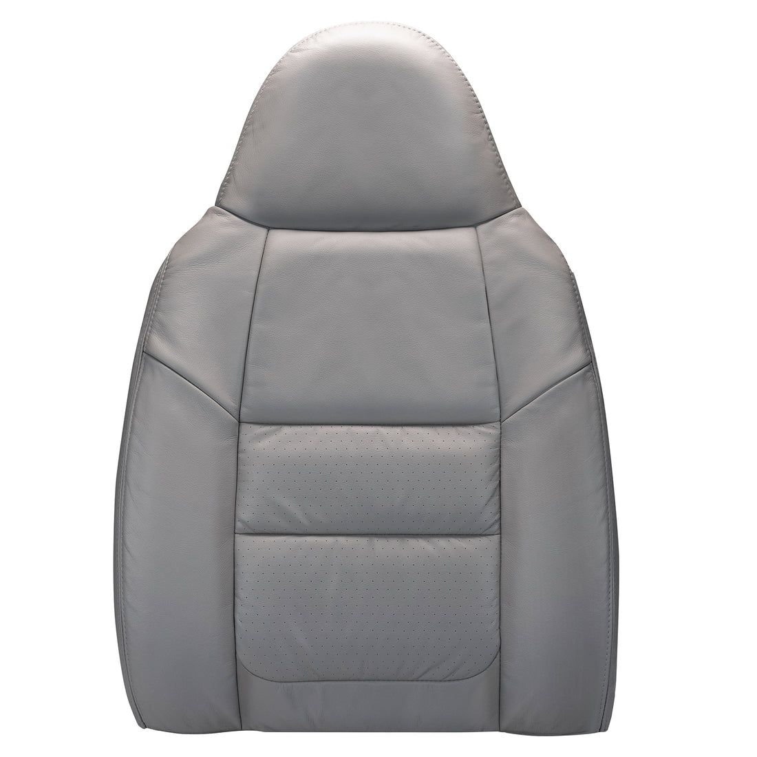 2001 Crew Cab Lariat - Passenger Top Cover - Medium Flint - OEM Material Config. Leather/Vinyl with Ford Euro Perf Center Inserts - and Vinyl with Vinyl Pocket on Back