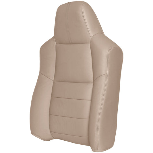 2008-2010  - Driver Top Cover - Camel - OEM Material Config. Leather/Vinyl - Vinyl with Vinyl Pocket on Back