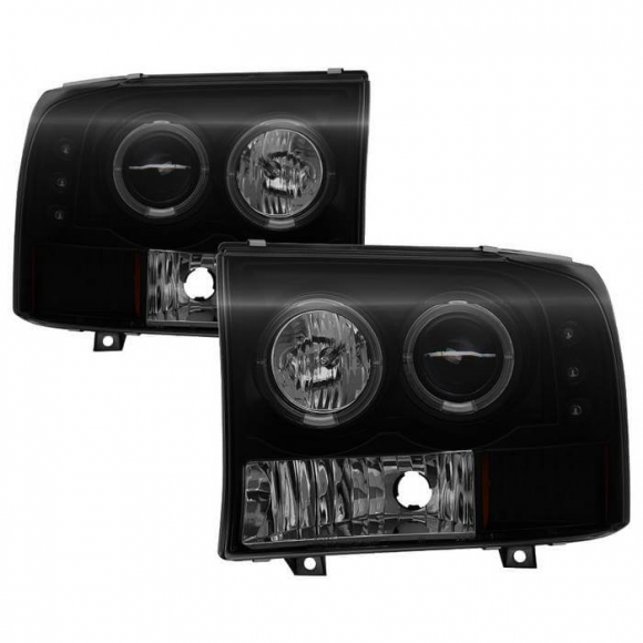 1999-2004 Spyder Black|Smoke 1-PC Projector Headlights W|LED Halo 5078452