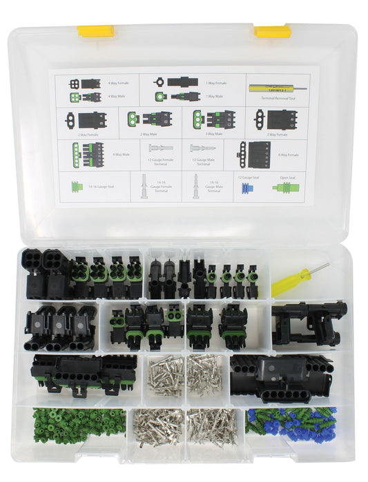 Professional Grade Weather Pack Terminal and Connector Kit.