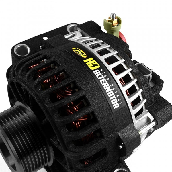 2003-2005 Ford 6.0L Powerstroke XDP Wrinkle Black HD High Output Alternator XD348