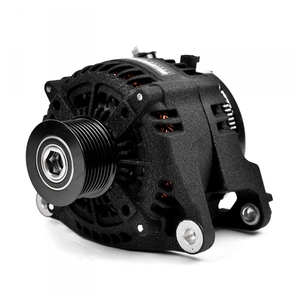 2007.5-2023 Dodge 6.7L Cummins HD High Output Alternator (New) Wrinkle Black XD354 XDP