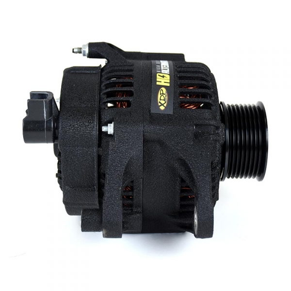 1990-1998.5 Dodge 5.9L Cummins HD High Output Alternator (New) Wrinkle Black XD510 For