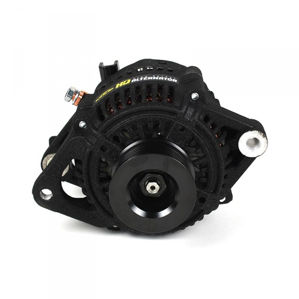 1999-2002 Dodge 5.9L Cummins HD High Output Alternator (New) Wrinkle Black XD511 For XDP