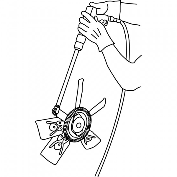 Lisle 43300 Pneumatic Fan Clutch Removal Tool Set