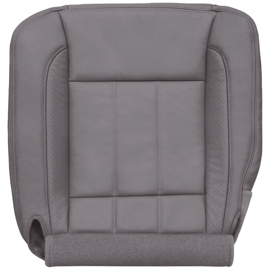 2006-2009 Ram Laramie Mega Cab Front Driver Bottom Cover, Leather/Vinyl - Medium Slate Gray with Perforation Strips, P1 (withFlap)