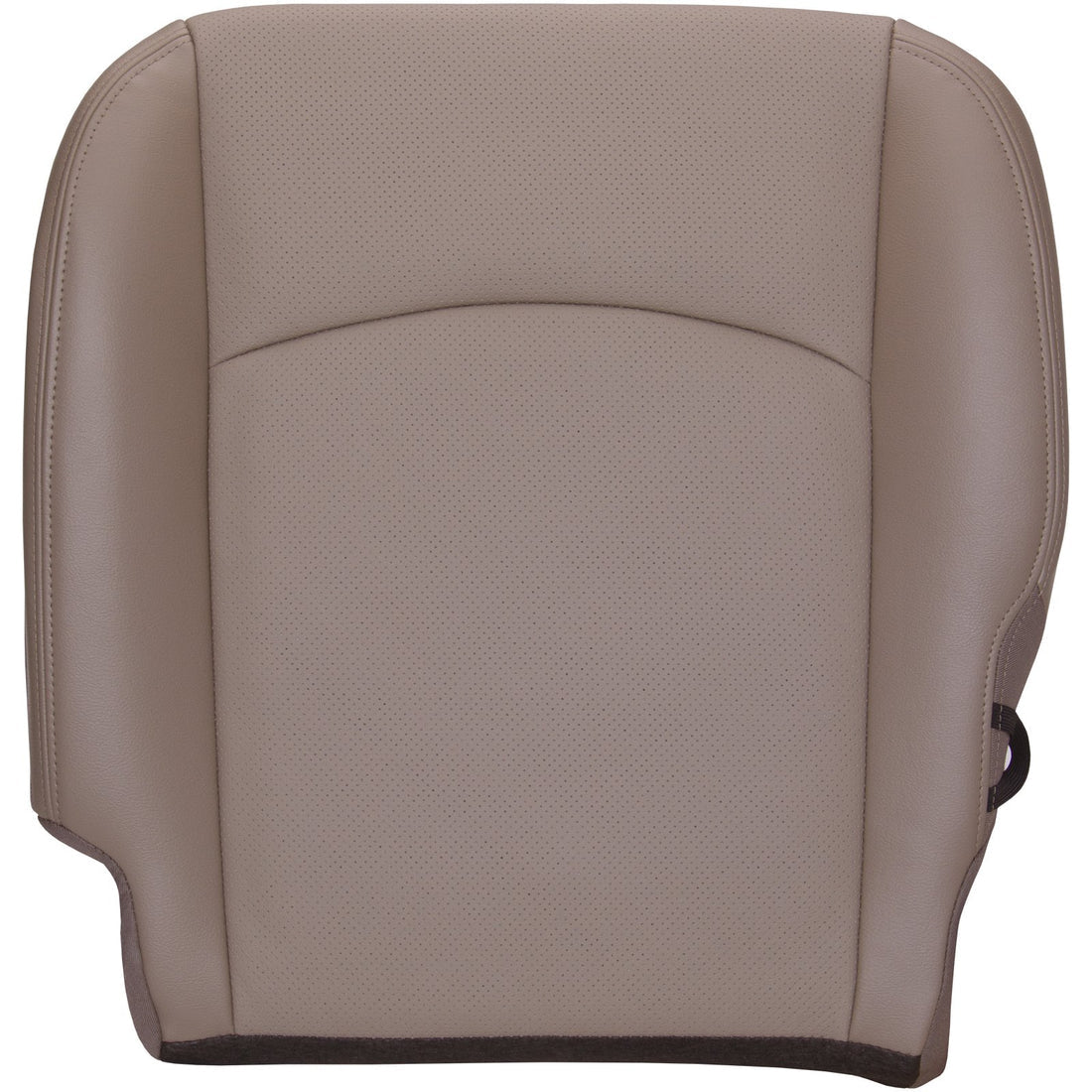 2010-2012 Ram Laramie Crew Cab, Front Row Driver Bottom Cover, Light Pebble Beige Leather/Vinyl  Waterfall Front