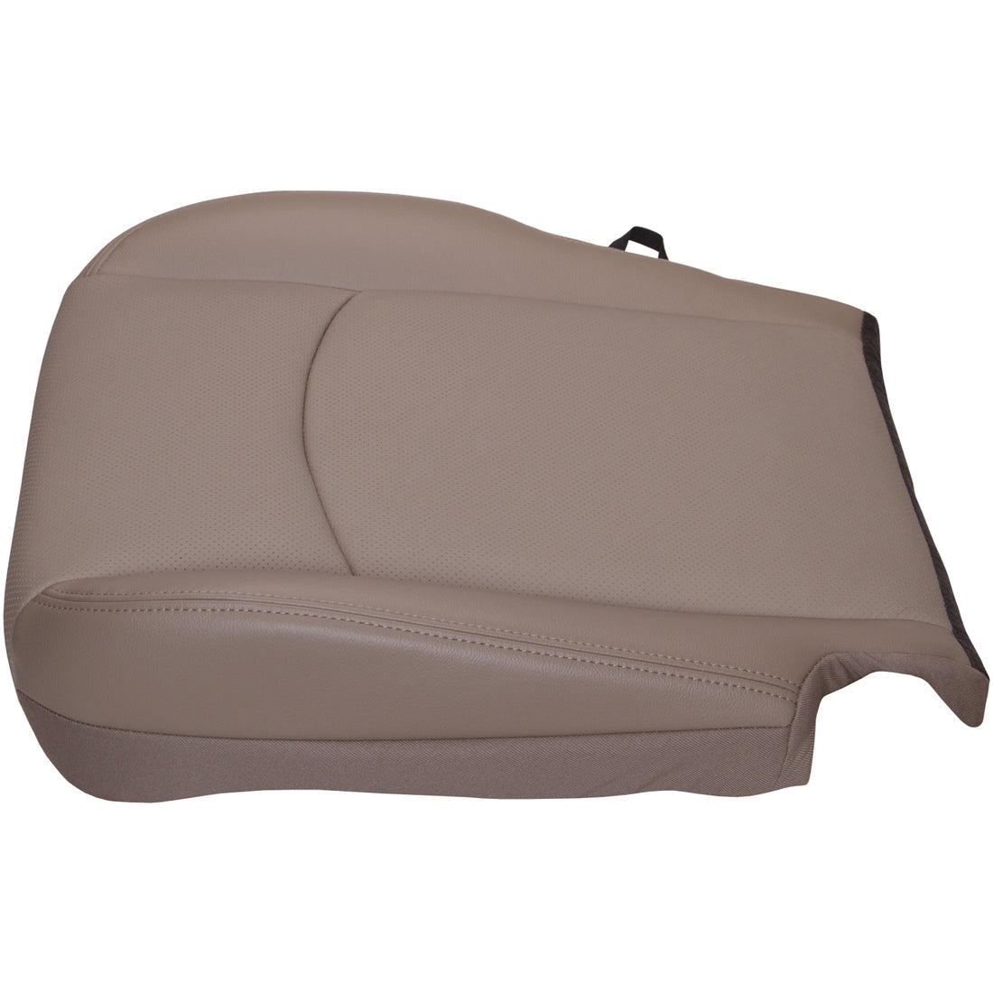 2010-2012 Ram Laramie Crew Cab, Front Row Driver Bottom Cover, Light Pebble Beige Leather/Vinyl  Waterfall Front