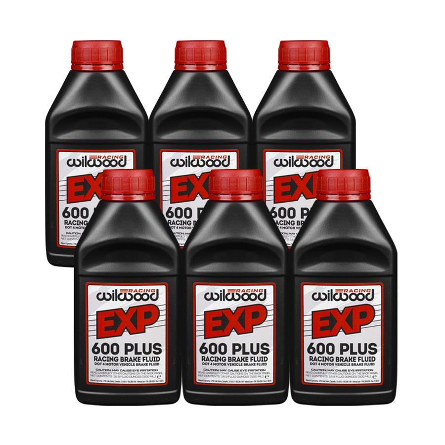 Wilwood EXP 600 Plus Super High-Temp racing brake fluid 6 Count 290-8479