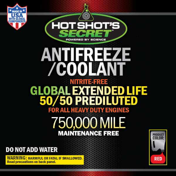 Hot Shot's Secret 750K Mile Ultra Long-Life Red Coolant 1G750KR5050