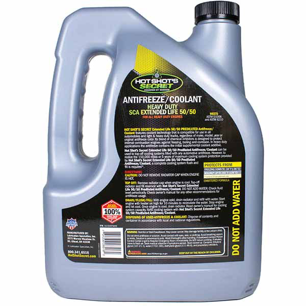 Hot Shot's Secret 150K Mile Extended Life Yellow Coolant 1G150KY5050