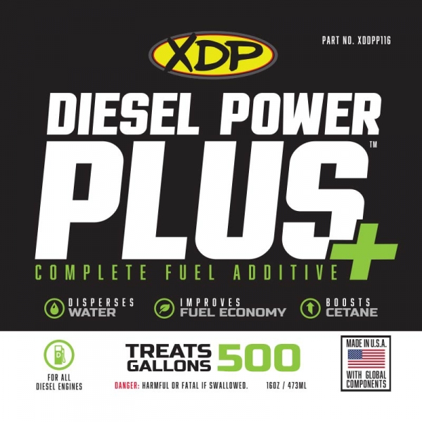 Diesel Power Plus Fuel Additive All Diesel Engines 16 Oz. Bottle Treats 500 Gallons XDDPP116 XDP