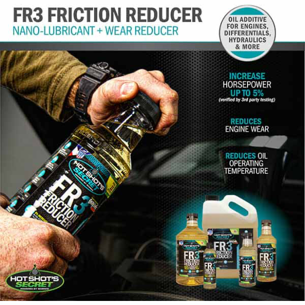 Hot Shot's Secret FR3 Friction Reducer Oil Additive 64oz HSSFR364Z