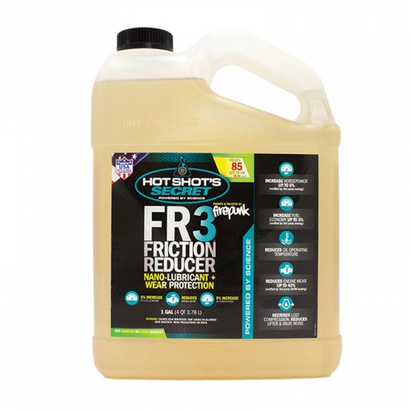 Hot Shot's Secret FR3 Friction Reducer Oil Additive 1 Gallon HSSFR301G