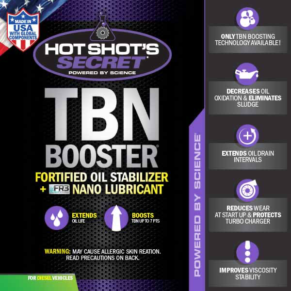 Hot Shot’s TBN Booster Fortified Oil Stabilizer - 32oz HSSTBN32Z