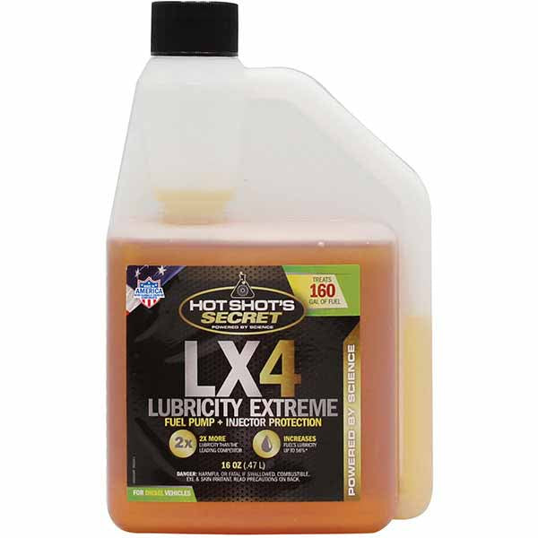 Hot Shot’s Secret LX4 Lubricity Extreme Fuel Additive - 16 Oz LX416ZSP