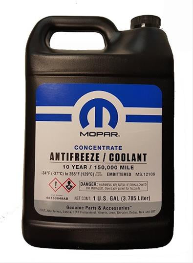 Mopar Replacement OAT 10-Year/150,000 Mile Concentrate Antifreeze Coolant 68163848AB