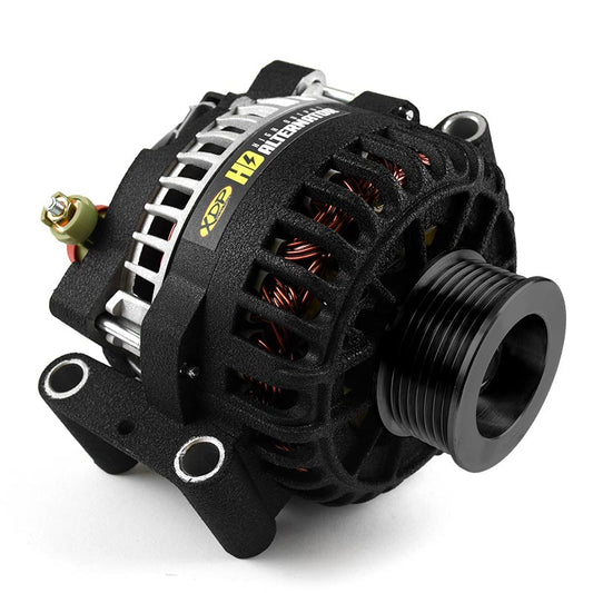 2003-2005 Ford 6.0L Powerstroke XDP Wrinkle Black HD High Output Alternator XD348