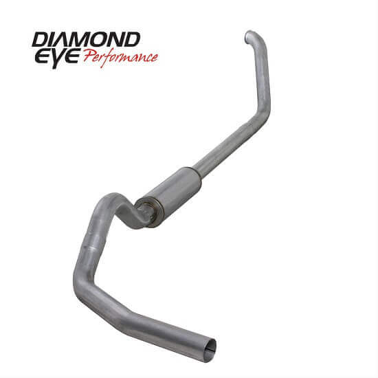 2000-2003 7.3 Powerstroke Diamond Eye Exhaust 4 Inch Aluminized TB with Muffler