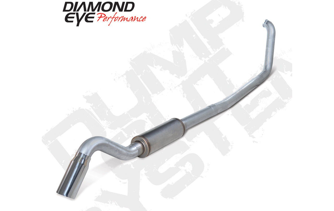 1999-2003 7.3 Powerstroke Diamond Eye Exhaust 4 Inch SS TD with Muffler