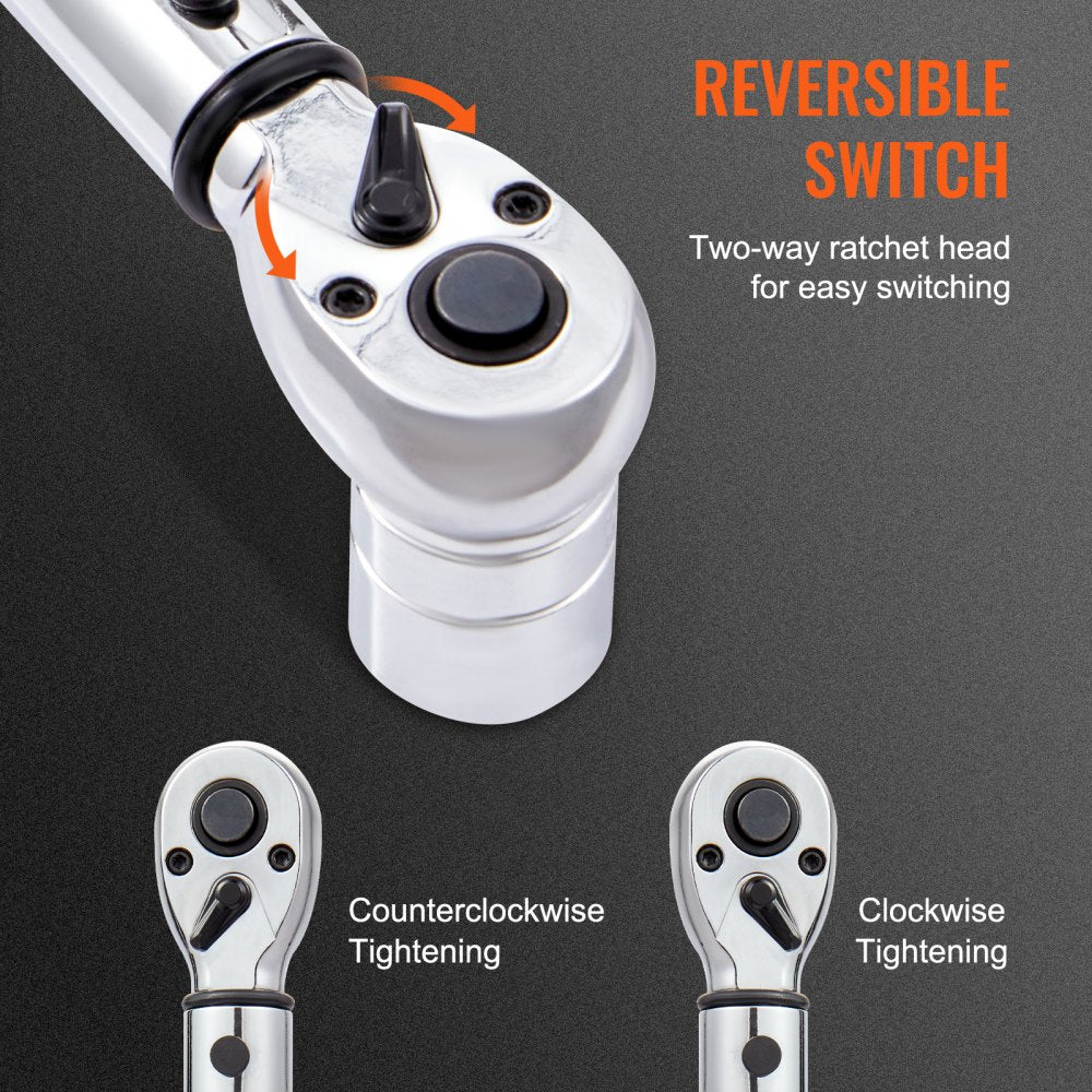 VEVOR 1/4-inch Drive Click Torque Wrench