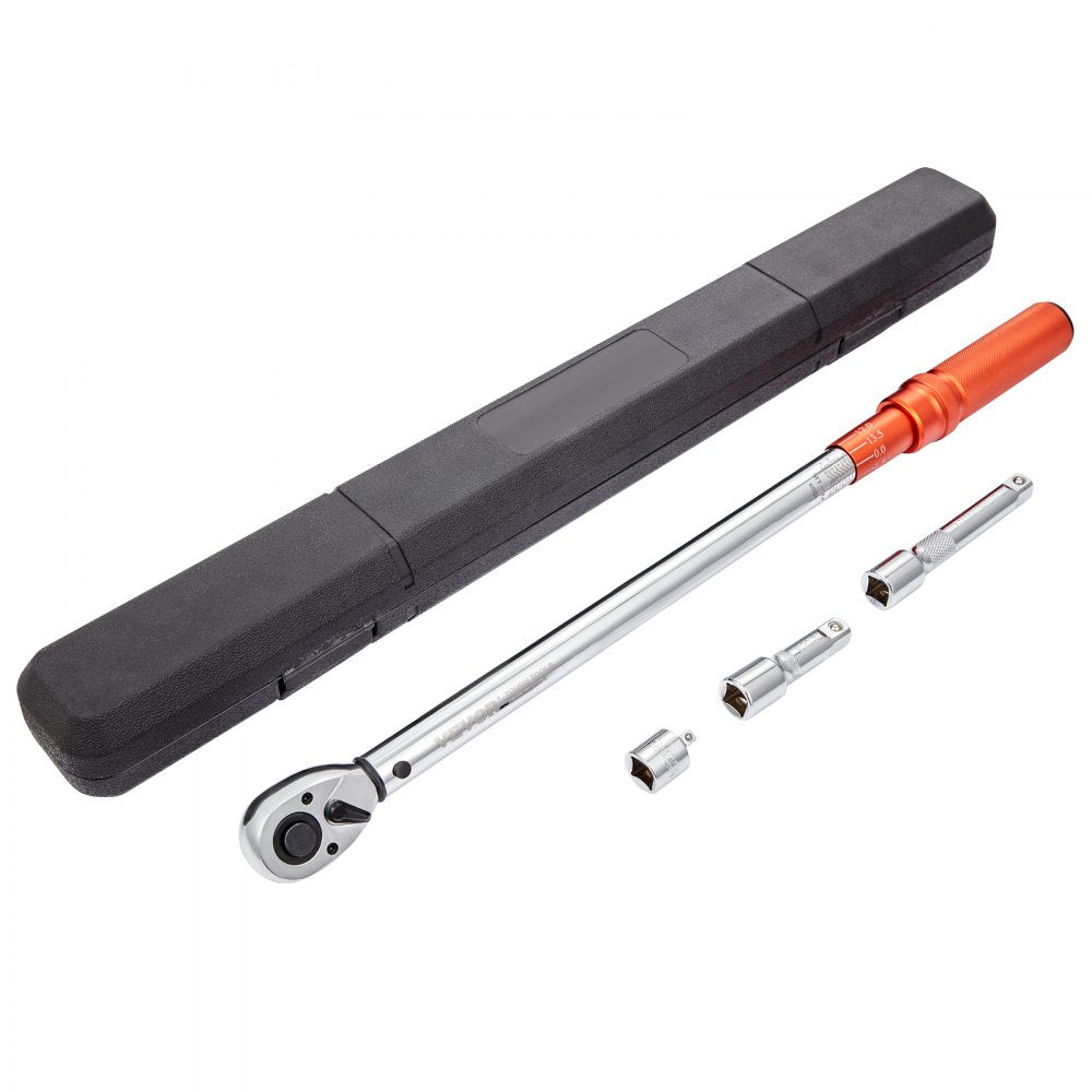 VEVOR 1/2-inch Drive Click Torque Wrench 20-250ft.lb/34-340n.m