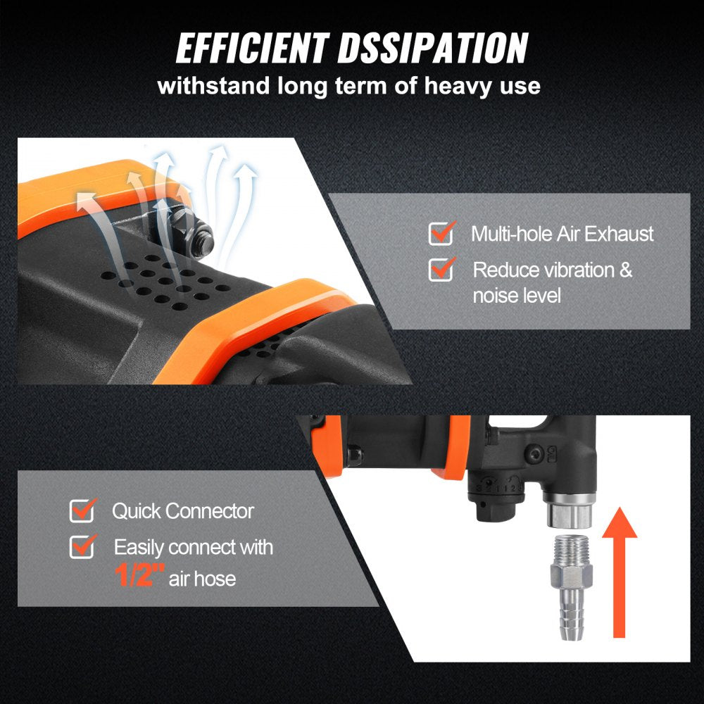 VEVOR 1 Inch Air Impact Wrench, Up to 3160 ft-lbs